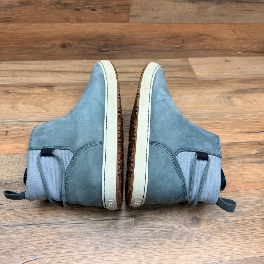 L.L. Bean Women’s Size 8 Mountainside Toggle Boots Nubuck Leather Pull On Gray